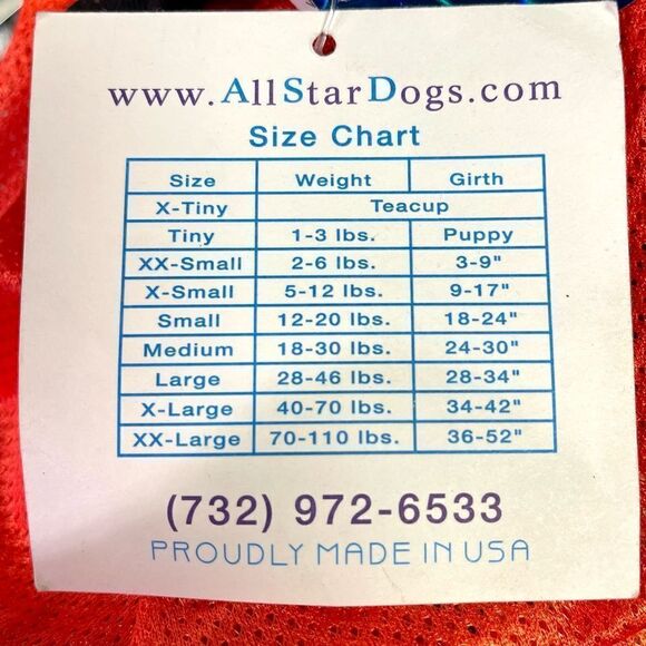 NWT Beavers Mesh Dog Jersey U1D411 - Picture 6 of 7